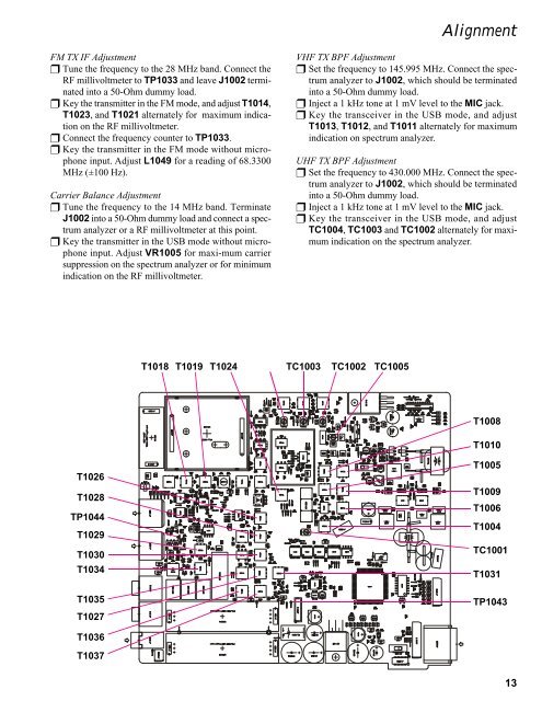 Ft 897 Service Manual